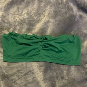 SHEIN Green Bandeau Crop Top